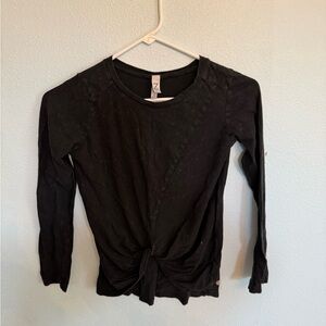Zella Girl Black Long Sleeve Tee